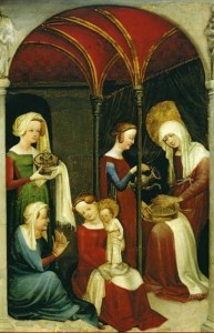 La Nativité de la Vierge, vers 1410, Strasbourg Musée de l'Œuvre Notre-Dame