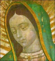 Guadalupe face originale de Notre Dame