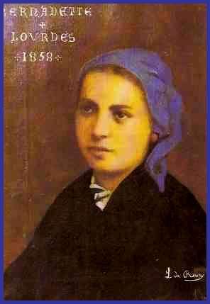 Bernadette Lourdes 1858