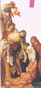 La descente de croix - fin XVe siècle - huile sur bois | DR