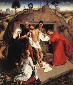 Rogier van der Weyden (1399 - 1464), mise au tombeau, Florence, musée des Offices