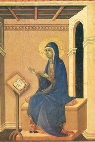L’annonce de la mort de la Vierge Marie (détail) Duccio (1260-1319) musée de Sienne
