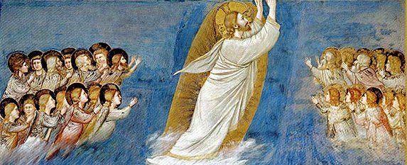 Ascension du Christ, Détail de la Vie et Passion du Christ, 1303-1305