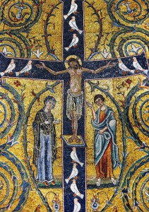 Jésus en croix avec sa Mère et Saint Jean