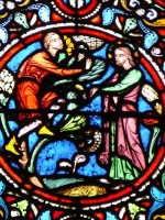 vitrail de Zachée - arbre - Notre Dame en Vaux - Châlons-en-Champagne - 51