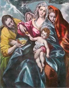 Sainte Famille - El Greco 1547-1614 huile sur toile - Cleveland