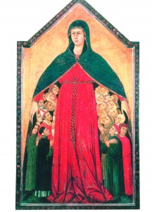 La Vierge de Miséricorde Simone Martini 1284-1344 Pinacothèque de Sienne