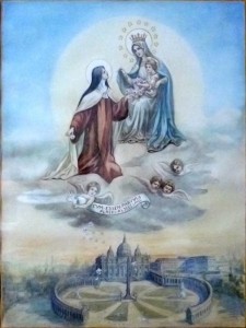 Sainte Thérèse de l'Enfant Jésus et la Vierge Marie