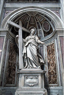 Statue de Sainte Hélène par Andrea Bolgi Basilique St-Pierre Vatican