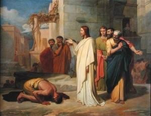 Jésus guérit un lépreux