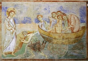 La pêche miraculeuse, Mosaïque de Monreale XII