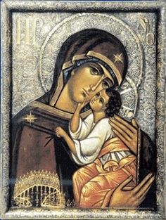 Notre-Dame du Rosaire icône russe