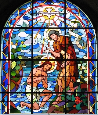 Le-Baptême-de-Jésus Abbatiale-de-Saint-Florent-le-Vieil (49)