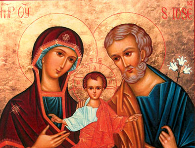 icône de la Sainte Famille icône de la Sainte Famille