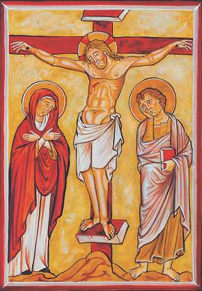 Le Christ crucifié, sa mère et le disciple Jean l'évangéliste Le Christ crucifié, sa mère et le disciple Jean l'évangéliste