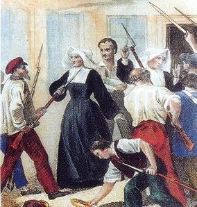 Sœur Catherine Labouré au milieu des révolutionnaires