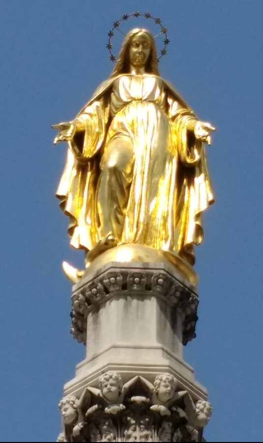 Colonne de la Vierge Marie Kaptol Place Zabreb Croatie