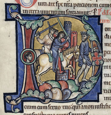David fuyant devant Absalon - BL Harley MS 2895 f81v David fuyant devant Absalon - BL Harley MS 2895 f81v