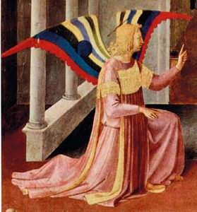 Annonciation Fra Angelico (1387-1455) Tempera sur bois (détail) - Florence