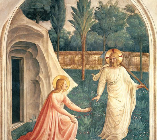 Jésus ressuscité apparaît à Marie de Magdala - Fra Angelico Jésus ressuscité apparaît à Marie de Magdala - Fra Angelico