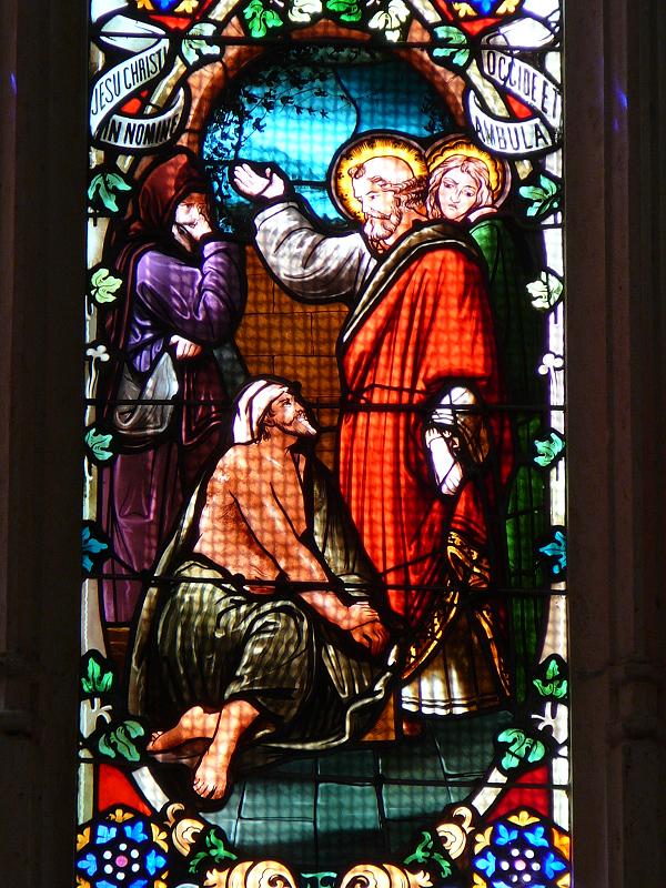 Guérison par Pierre d'un paralytique - église Saint Pierre - Bordeaux Guérison par Pierre d'un paralytique - église Saint Pierre - Bordeaux