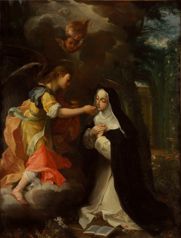 Francisco Ribalta - communion de sainte Catherine de Sienne XVIIe siècle musée du Hiéron Paray-le-Monial