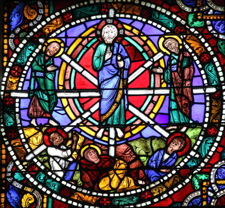 Transfiguration vitrail cathédrale de Chartres 28 France