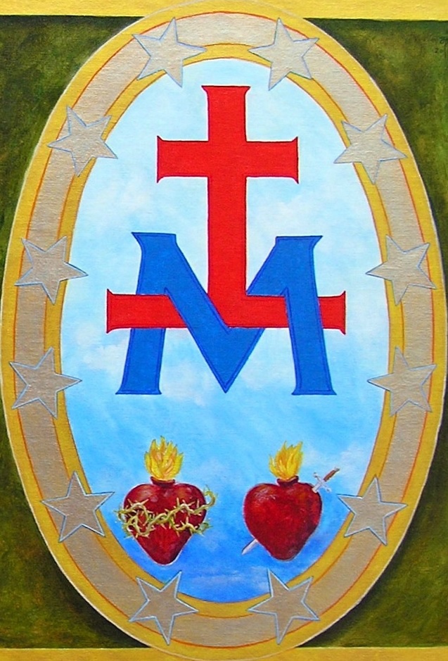 la Croix, le M et les deux Coeurs la Croix, le M et les deux Coeurs