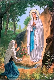 apparition de la Vierge Marie à Bernadette de Lourdes