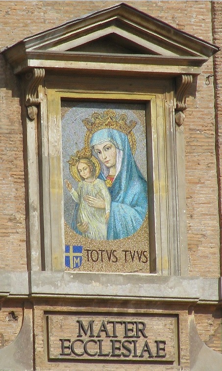 Icône de Sainte Marie, Mère de l'Église - place Saint Pierre Vatican