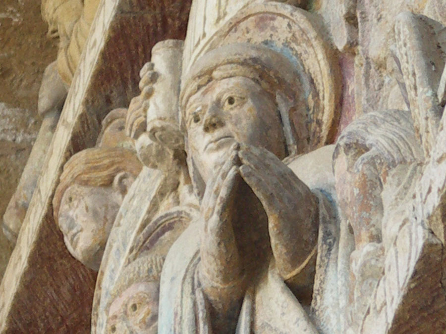 Intercession de Marie - tympan de Conques Intercession de Marie - tympan de Conques
