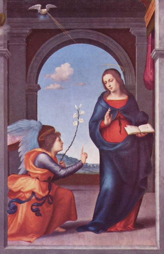 L'Annonciation faite à Marie 1508 Mariotto Albertinelli - Alte Pinakothek, Munich