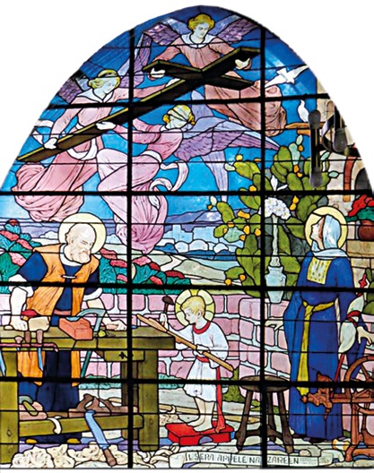 La Sainte Famille-Vitrail de l’église Notre-Dame des Airs Saint-Cloud - L et A Alleaume vers 1937