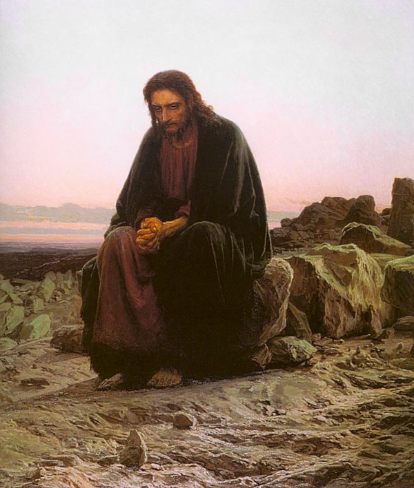 L'artiste russe Ivan-Kramskoy - le Christ dans le Désert 1872