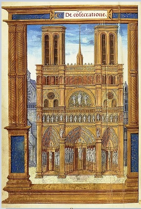 Notre-Dame de Paris vers 1525-1530 - pontifical romain. Notre-Dame de Paris vers 1525-1530 - pontifical romain.