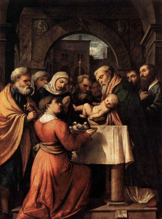 Présentation d e Jésus au Temple - Girolamo Romanino Pinacoteca di Brera Milan