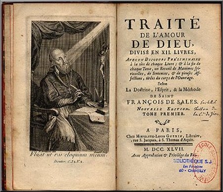 Traité de l'amour de Dieu de saint François de Sales 