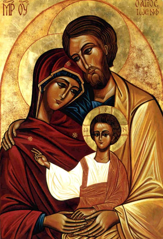 Icône de la Sainte Famille Icône de la Sainte Famille