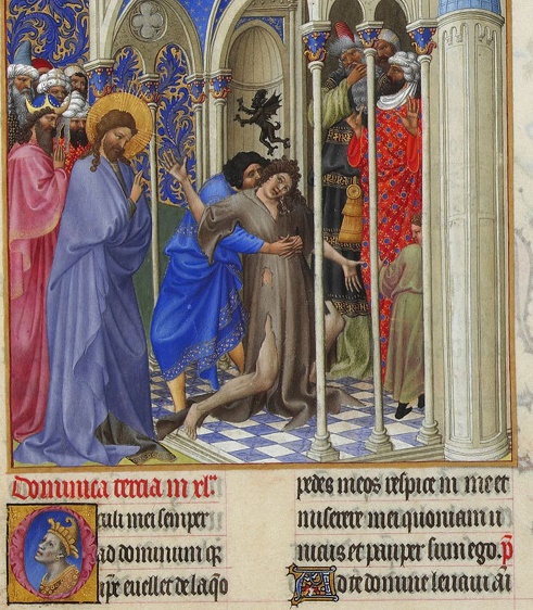 Jésus exorcise le diabolisé (Miniature des très riches heures du duc de Berry). Musée Condé, Chantilly, France. Jésus exorcise le diabolisé (Miniature des très riches heures du duc de Berry). Musée Condé, Chantilly, France.