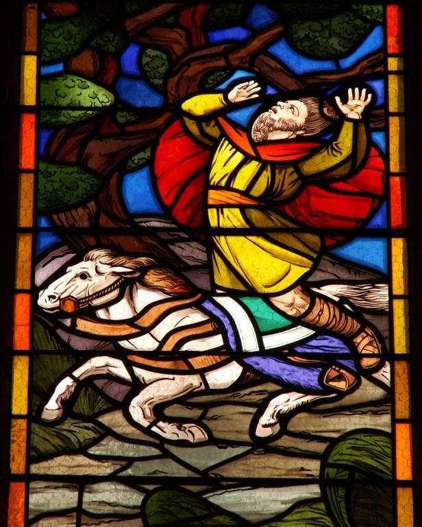 la mort d'Absalon - Châteauroux - église Saint-christophe la mort d'Absalon - Châteauroux - église Saint-christophe