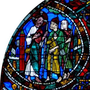 Jésus et les pèlerins d'Emmaüs -1- Chartres