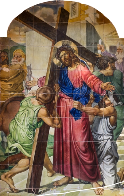 VIA CRUCIS MAIOLICHE (1757) ÉRIGÉ PAR L'ARCHICONFRATERNITÉ TEUTONIQUE CIMETIÈRE TEUTONIQUE VIA CRUCIS MAIOLICHE (1757) ÉRIGÉ PAR L'ARCHICONFRATERNITÉ TEUTONIQUE CIMETIÈRE TEUTONIQUE