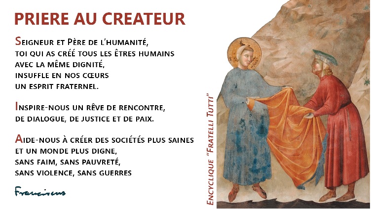 Prière au Créateur Fratelli Tutti Prière au Créateur Fratelli Tutti
