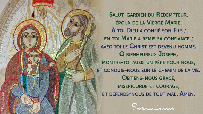 prière du Pape à Saint Joseph prière du Pape à Saint Joseph