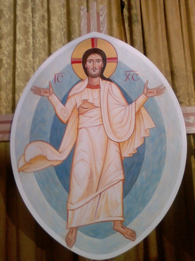 Christ ressuscité en mandorle -N.-D. du Marillais 49 Christ ressuscité en mandorle -N.-D. du Marillais 49