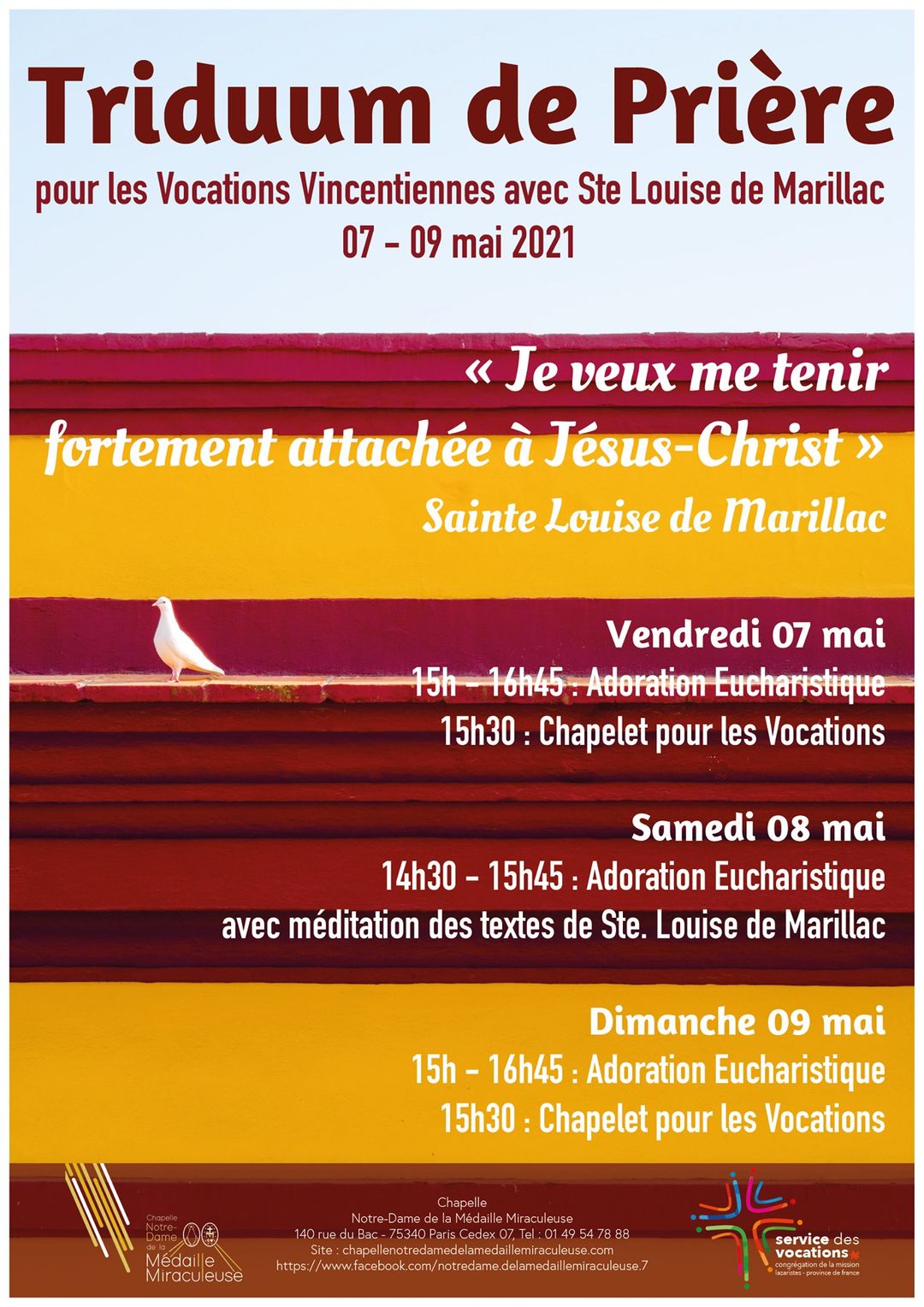 triduum prière Sainte Louise