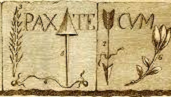 Pax tecum - pierre tombale de Sainte Philomène à Rome