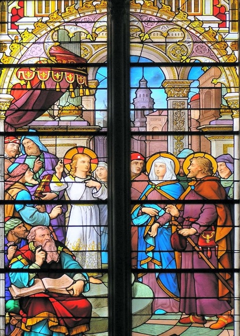 Jésus au milieu des docteurs - église saint Joseph Angers 49