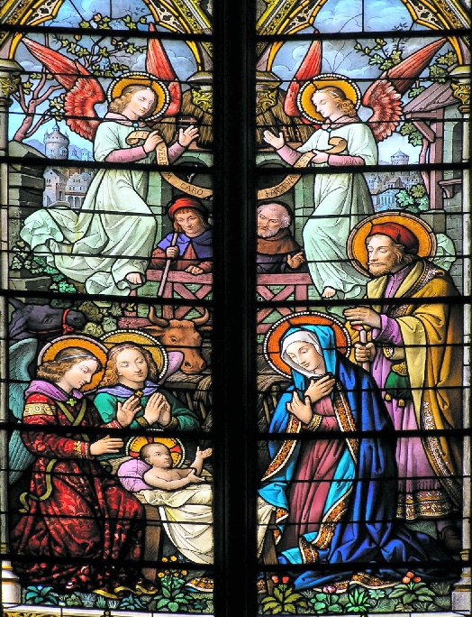 nativité de Jésus avec Marie et Joseph -église Saint Joseph Angers 49