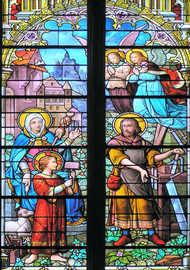 saint Joseph artisan et la sainte famille - église Saint Joseph Angers 49